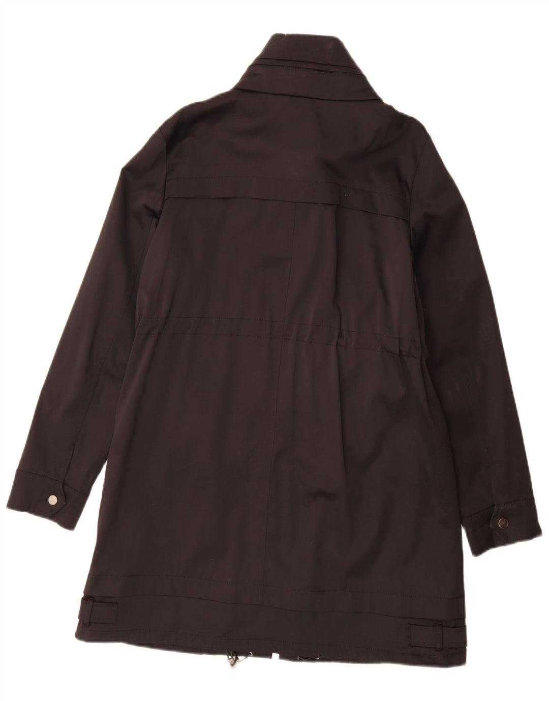Zara Mujer Parka Con Capucha Chaqueta UK 44 Medium Negro