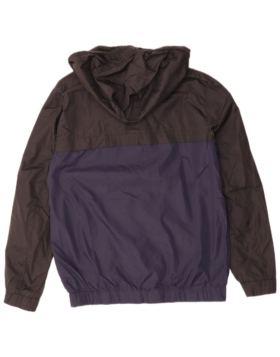 CALVIN KLEIN JEANS Chaqueta impermeable estampada para hombre UK 38 Azul medio Colorblock