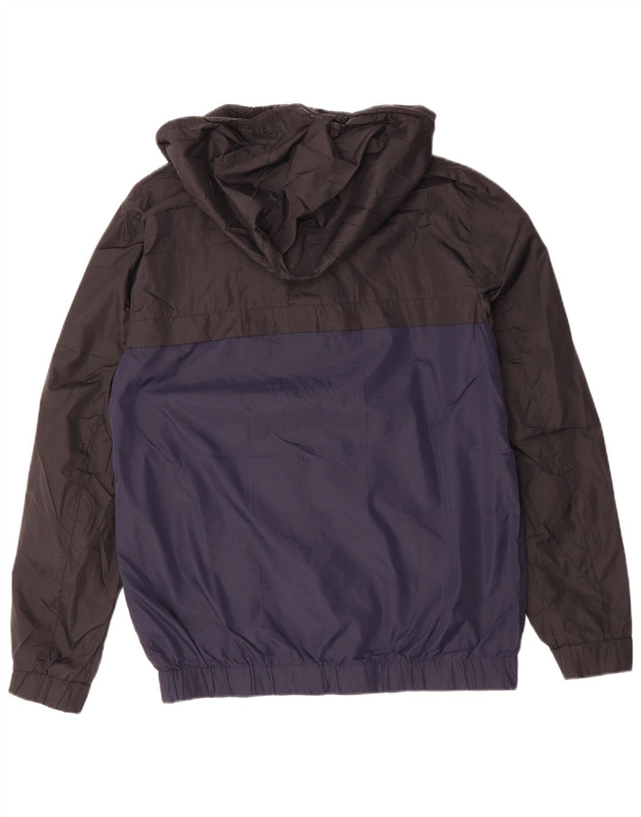 CALVIN KLEIN JEANS Chaqueta impermeable estampada para hombre UK 38 Azul medio Colorblock