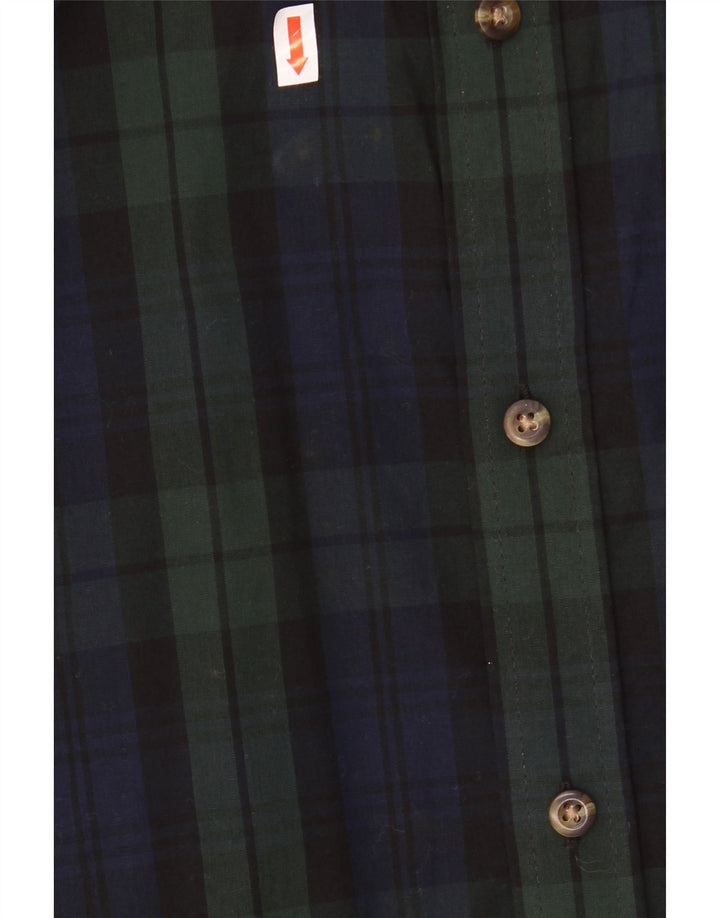 IZOD Mens Flannel Shirt XL Green Check Cotton Vintage Izod and Second-Hand Izod from Messina Hembry 