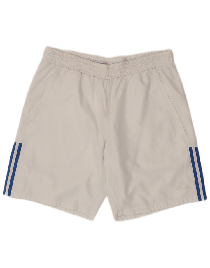 ADIDAS Pantalones cortos deportivos para hombre grande blanco