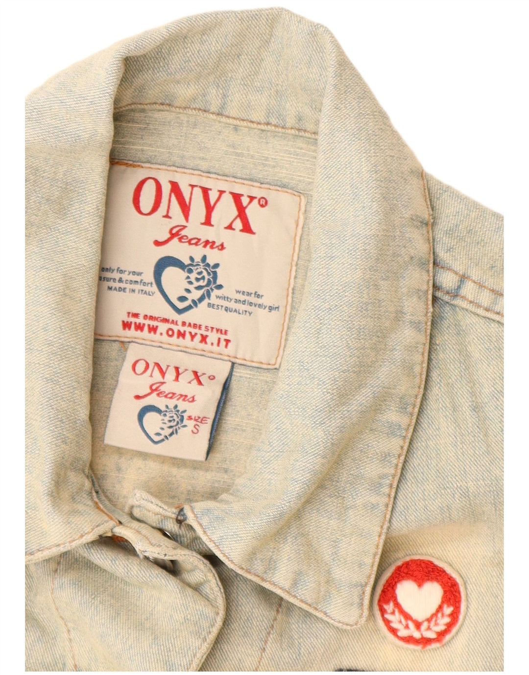Onyx Chaleco vaquero para mujer UK 10 Pequeño Algodón azul