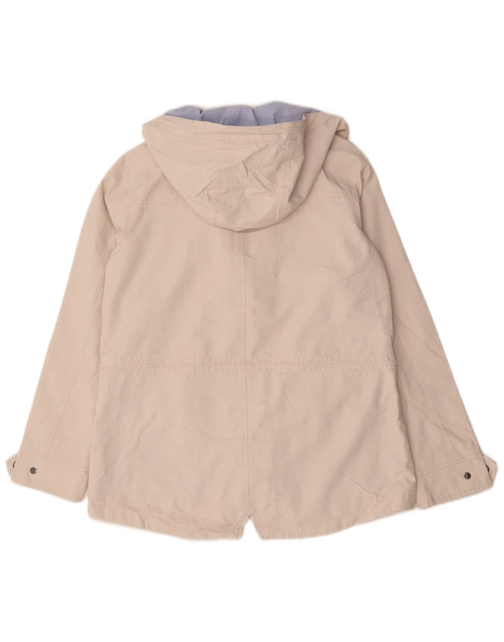 Crew Clothing Chaqueta utilitaria con capucha para mujer UK 10 Small Off White Poliéster