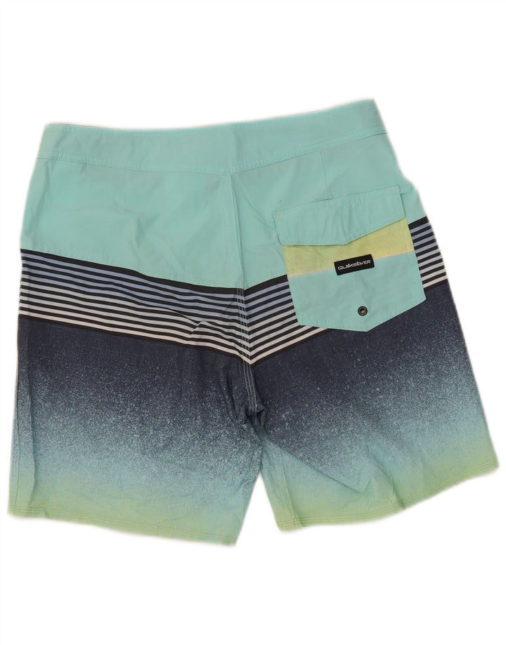 Bañador Quiksilver Hombre Poliéster Rayas Turquesa Medio
