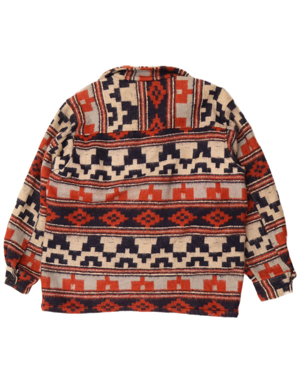 Charro Chaqueta Blazer de 4 Botones para Hombre UK 42 XL Multicolor Geométrico