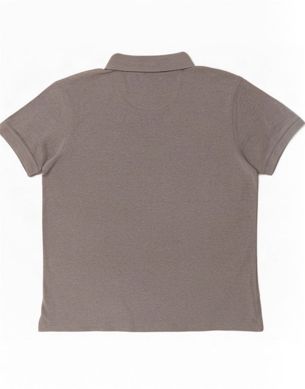 Polo Barbour para hombre de algodón gris grande
