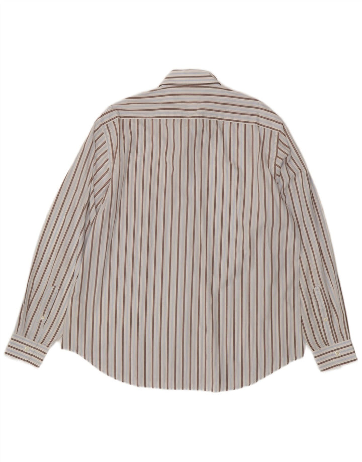 CARRERA Camisa Hombre XL Algodón Rayas Azules