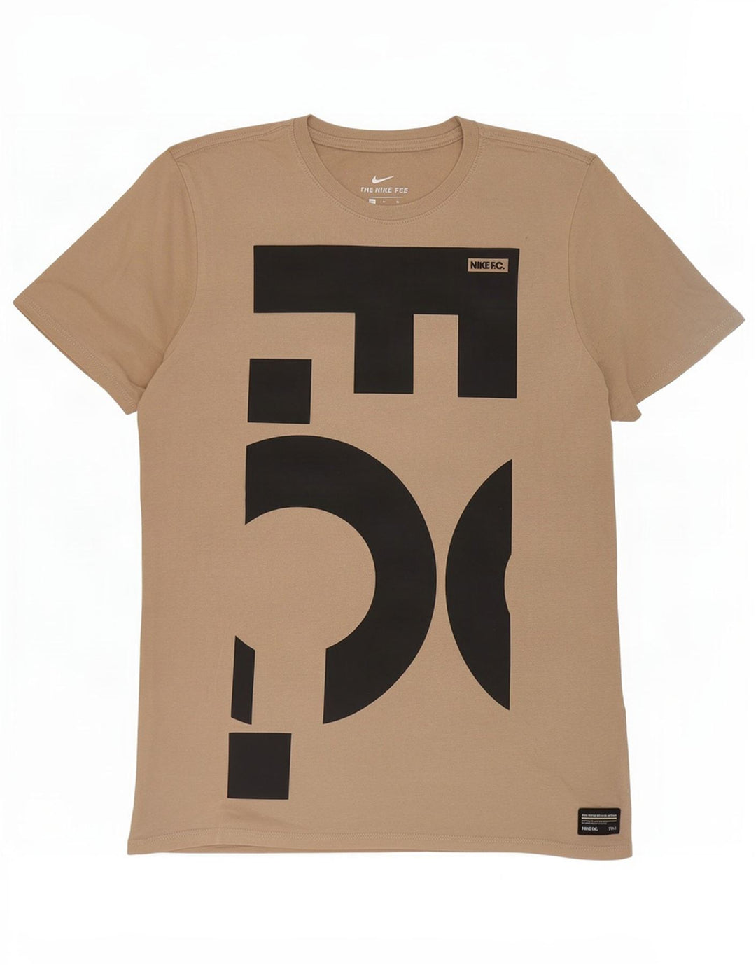 Nike Camiseta con gráfico de corte atlético para hombre, color beige medio