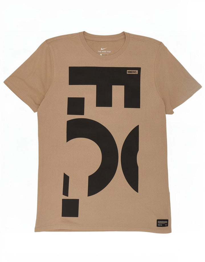 Nike Camiseta con gráfico de corte atlético para hombre, color beige medio