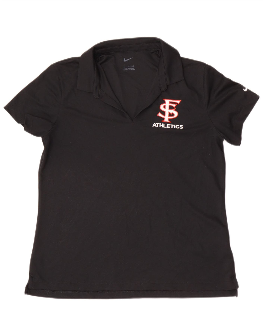 Nike San Francisco Polo para mujer UK 40 Grande Poliéster negro