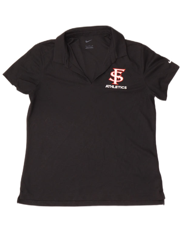 Nike San Francisco Polo para mujer UK 40 Grande Poliéster negro