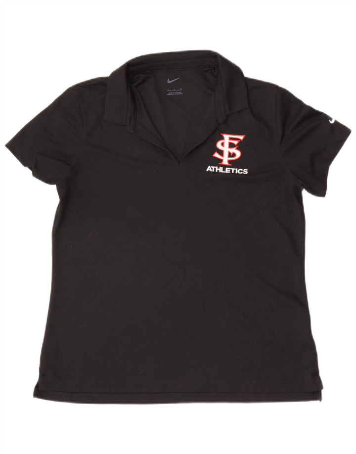 Nike San Francisco Polo para mujer UK 40 Grande Poliéster negro