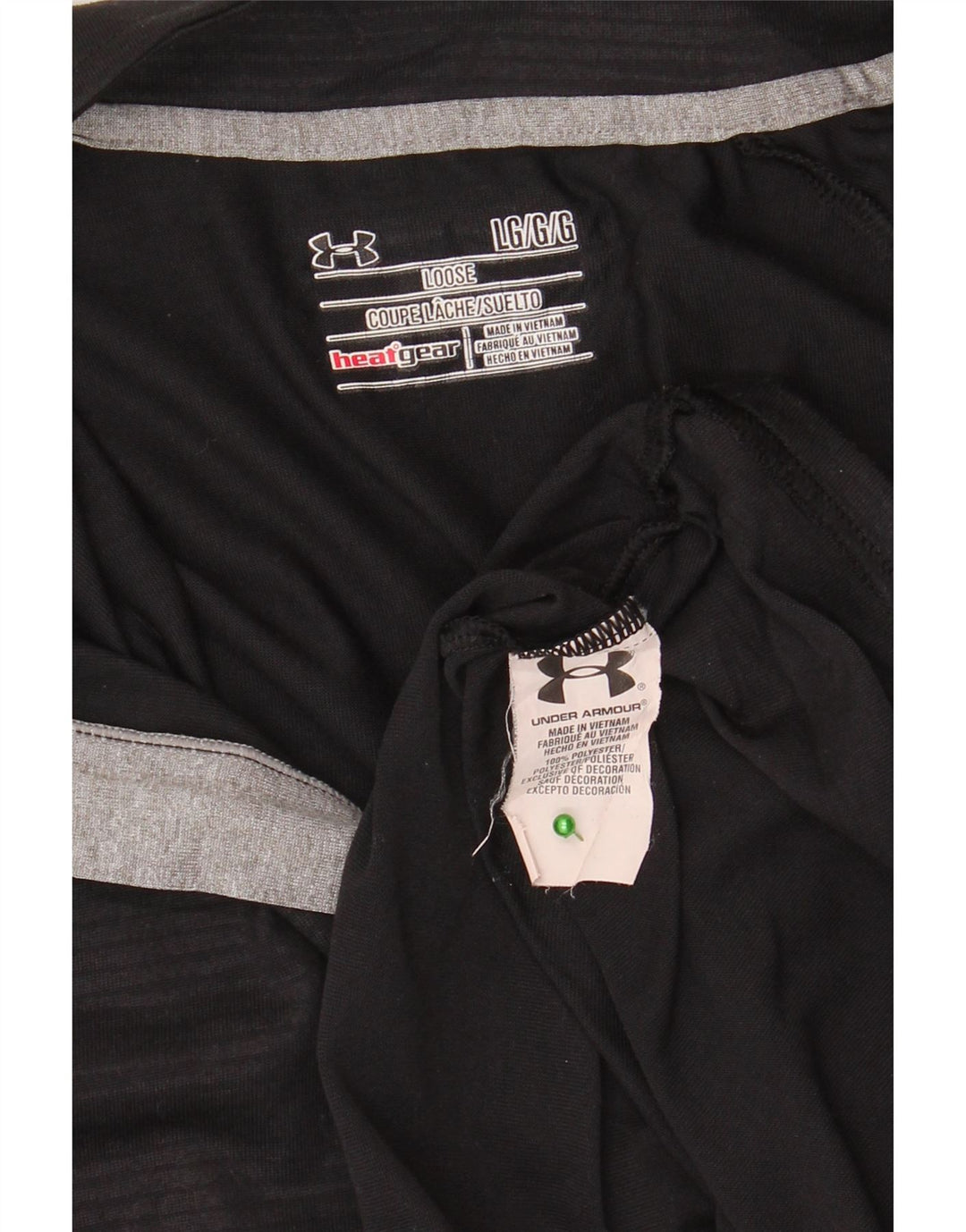 Under Armour Hombre Heat Gear Zip Neck Jersey Chándal Top Grande Negro