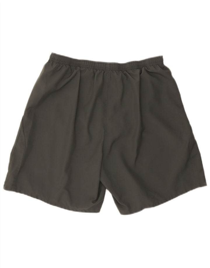 Nike - Pantalones cortos deportivos Dri Fit para hombre, poliéster gris grande