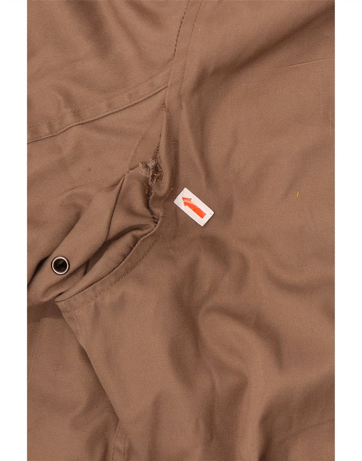 Chaqueta militar vintage con capucha para hombre IT 52 XL Poliéster beige