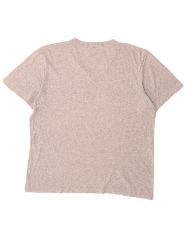 Benetton Camiseta Top Gris Medio Moteada