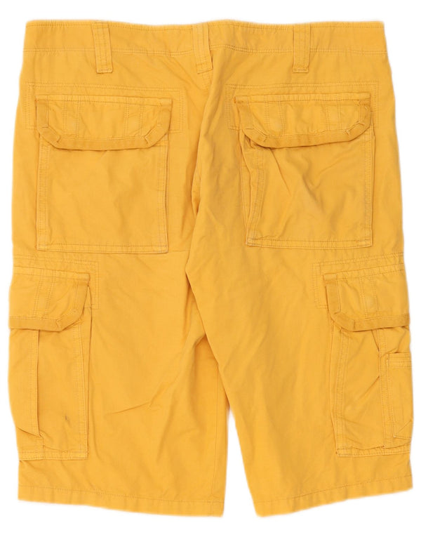 Pantalones cortos tipo cargo para hombre Rifle W33 Algodón amarillo medio