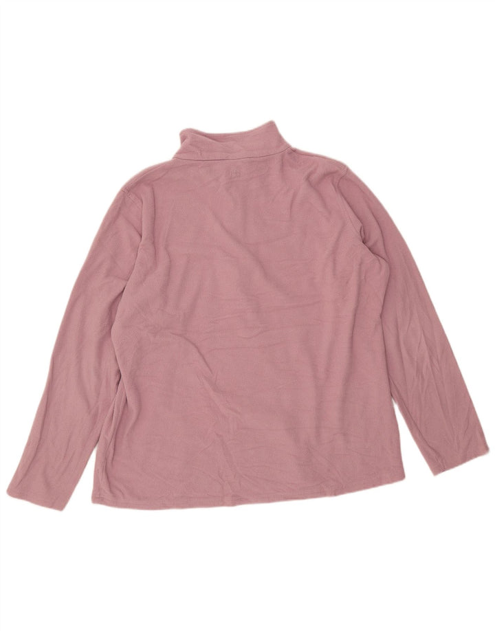 MOUNTAIN WAREHOUSE Jersey de forro polar con cuello y cremallera para mujer UK 40 XL Rosa