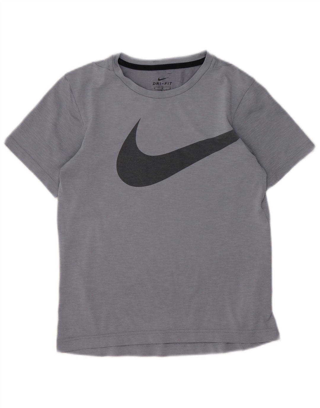 NIKE Boys Dri Fit Graphic T-Shirt Top 10-11 Years Medium Grey Polyester