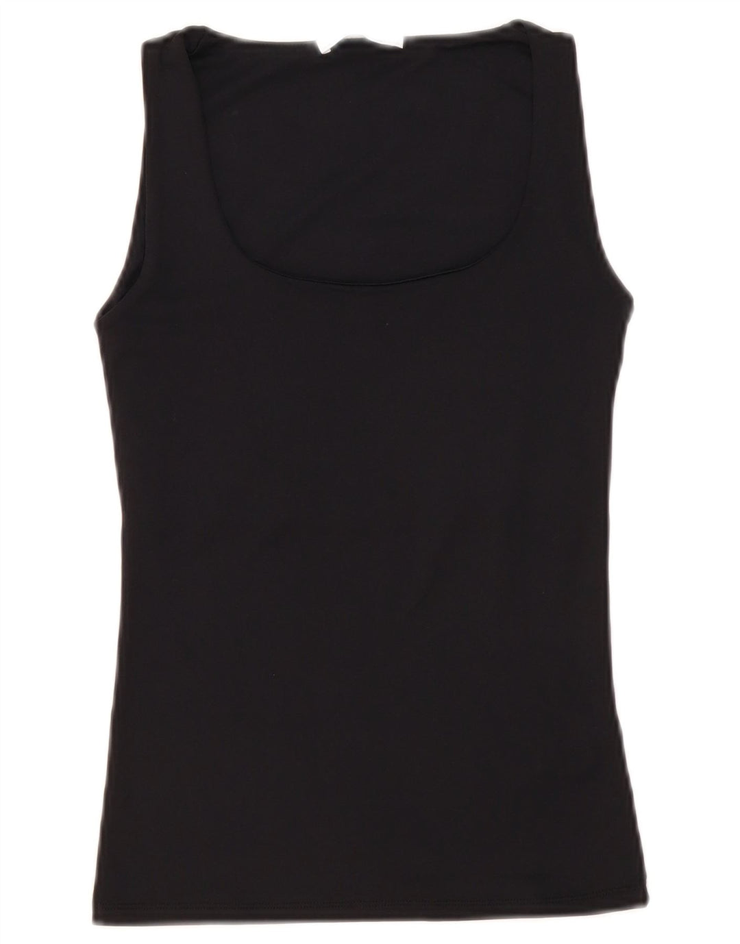 Zara Mujer Chaleco Top UK 8 Small Poliamida Negro