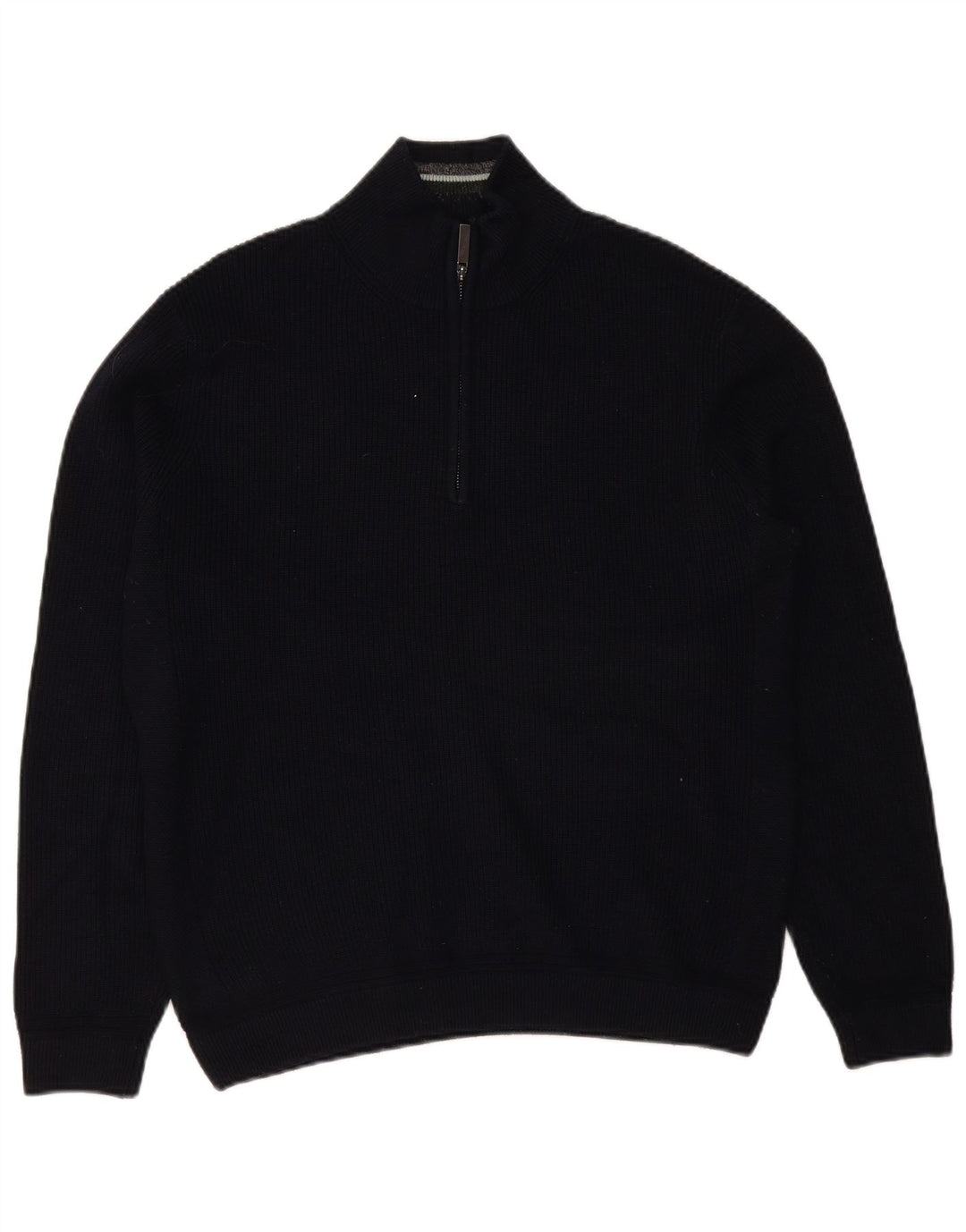 Ted Baker - Jersey para hombre con cremallera y cuello, talla 5 XL, poliéster azul marino