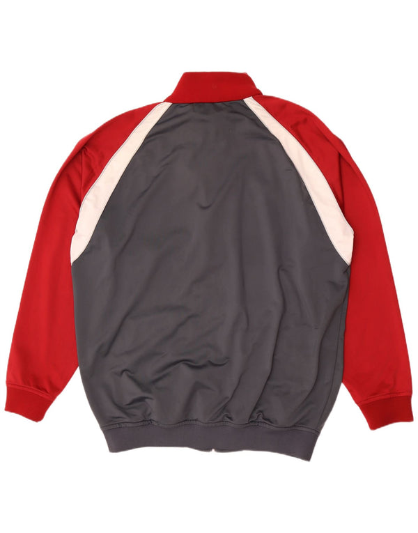 Kappa Hombre Chándal Top Chaqueta 3XL Gris Colorblock Poliéster
