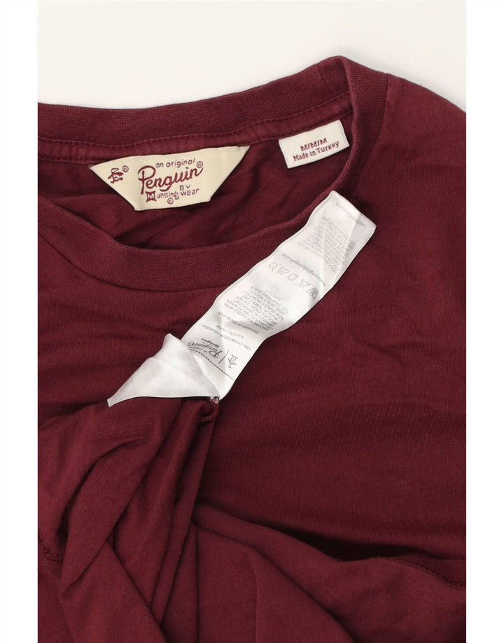 PENGUIN Camiseta Hombre Top Medium Borgoña Algodón