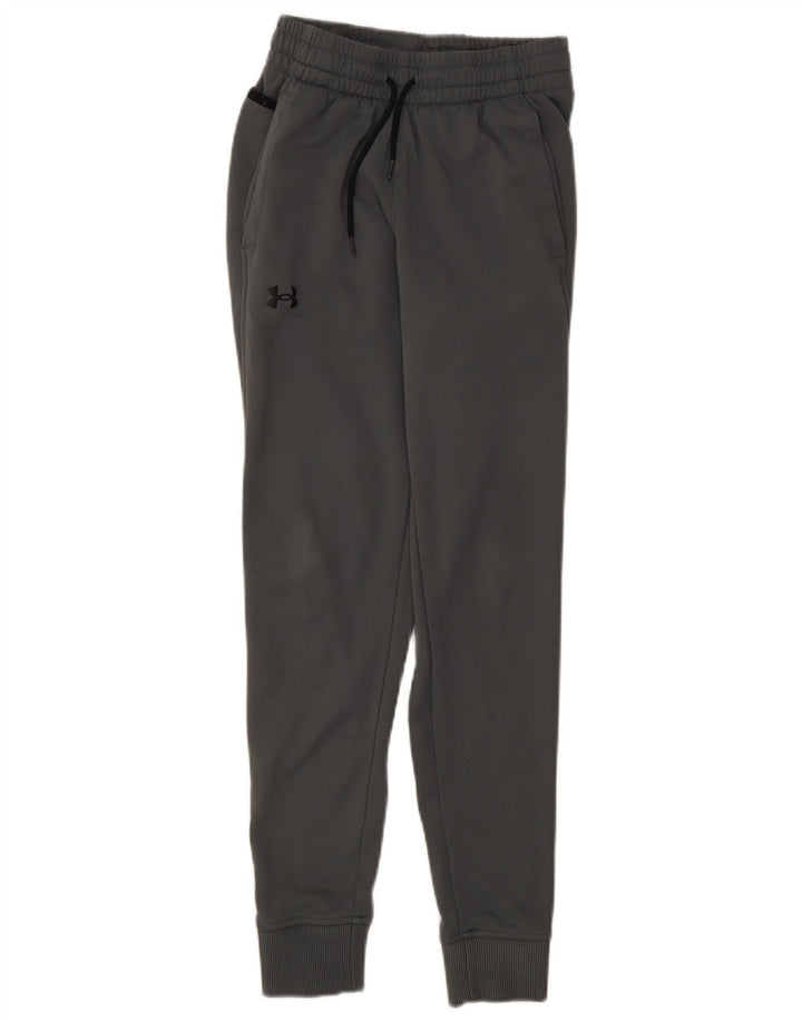 UNDER ARMOUR Mens Cold Gear Tracksuit Trousers Joggers XS  Grey Polyester