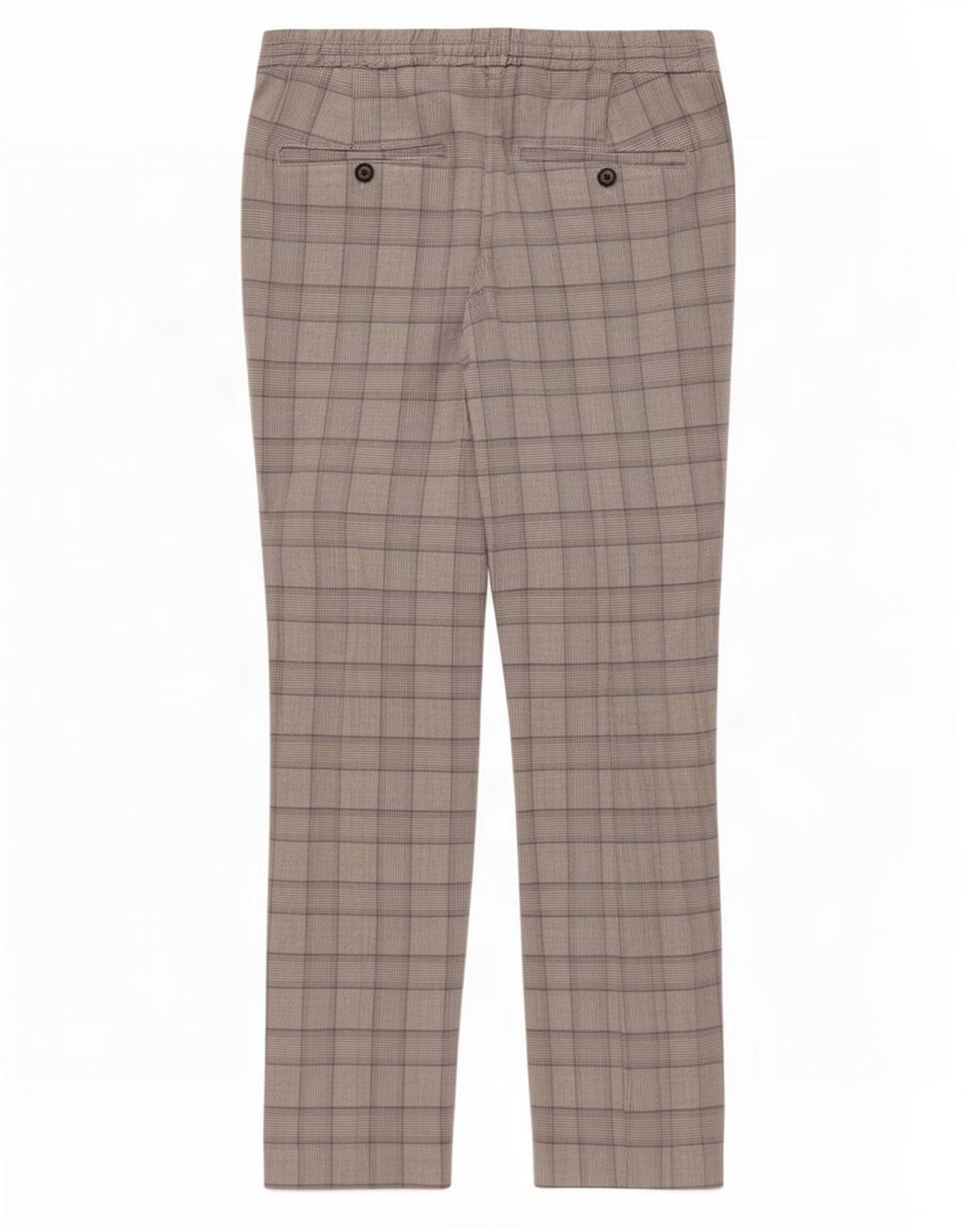 Zara Hombre Pantalón Chino Slim Medium W31 L28 Gris Pata De Gallo