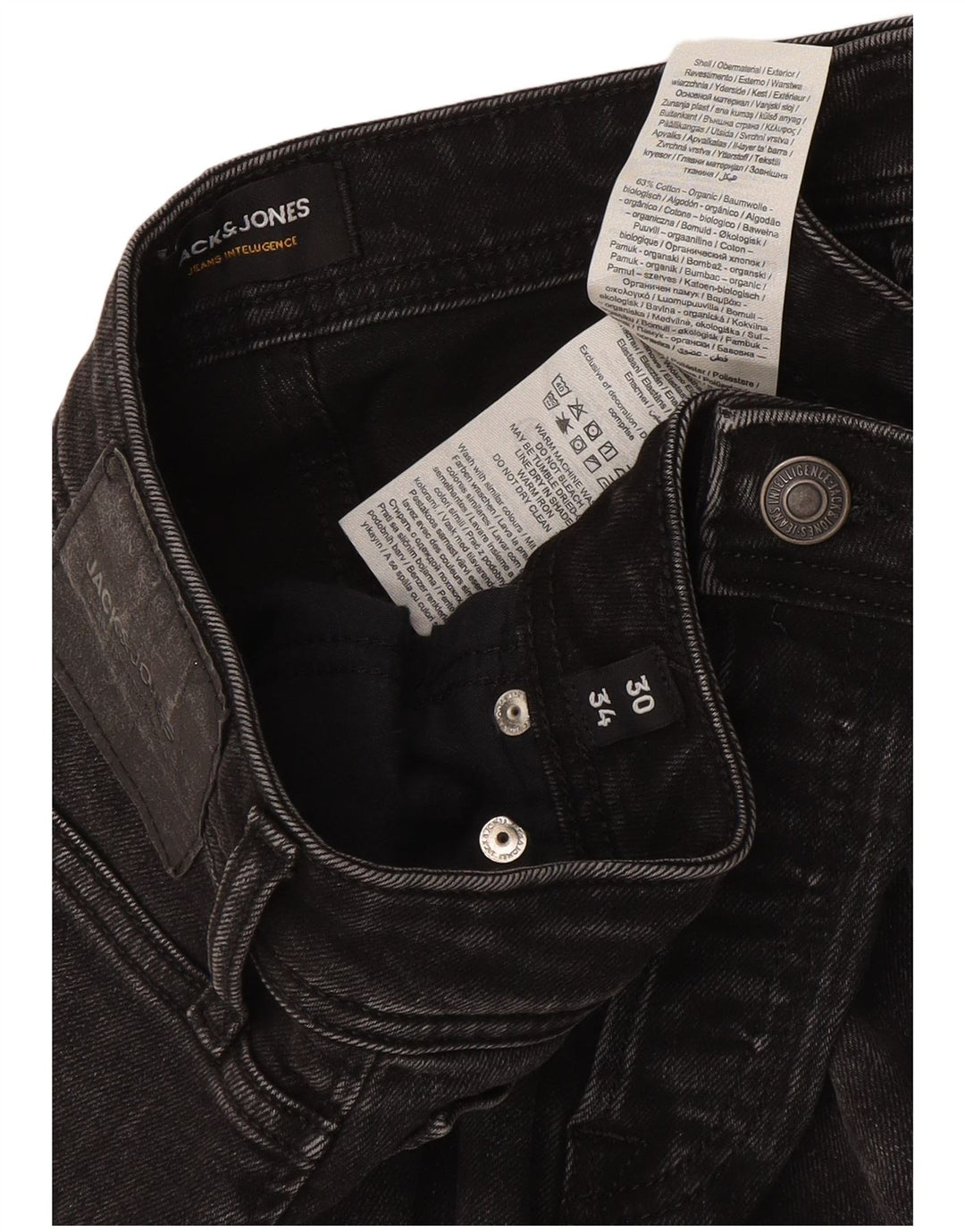 Jack & Jones Vaqueros Slim para Hombre W30 L34 Algodón Gris