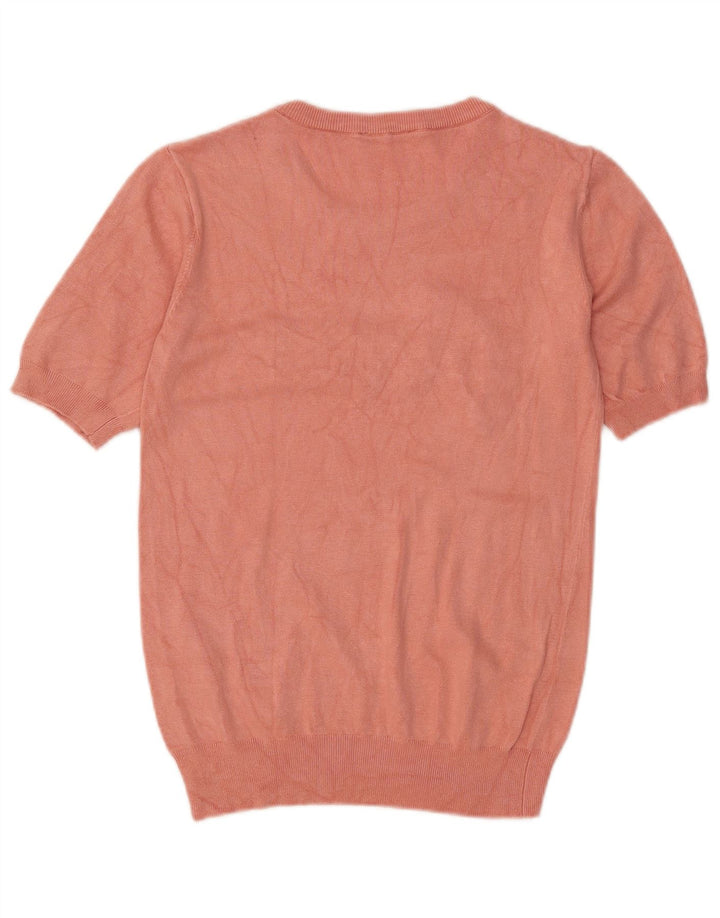 Guess Suéter gráfico con cuello redondo para mujer UK 14 Medium Pink