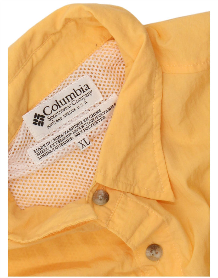 Camisa Columbia Hombre XL Nylon Amarillo