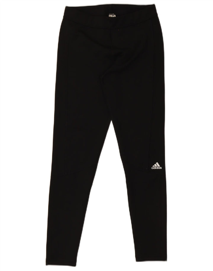 Adidas Leggings Climalite para mujer Reino Unido 12/14 Mediano Negro Poliéster