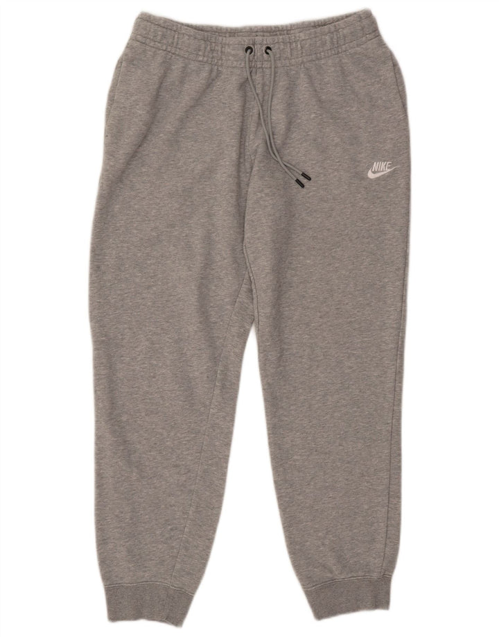 NIKE Pantalones de chándal para mujer Joggers UK 44 Algodón moteado gris medio