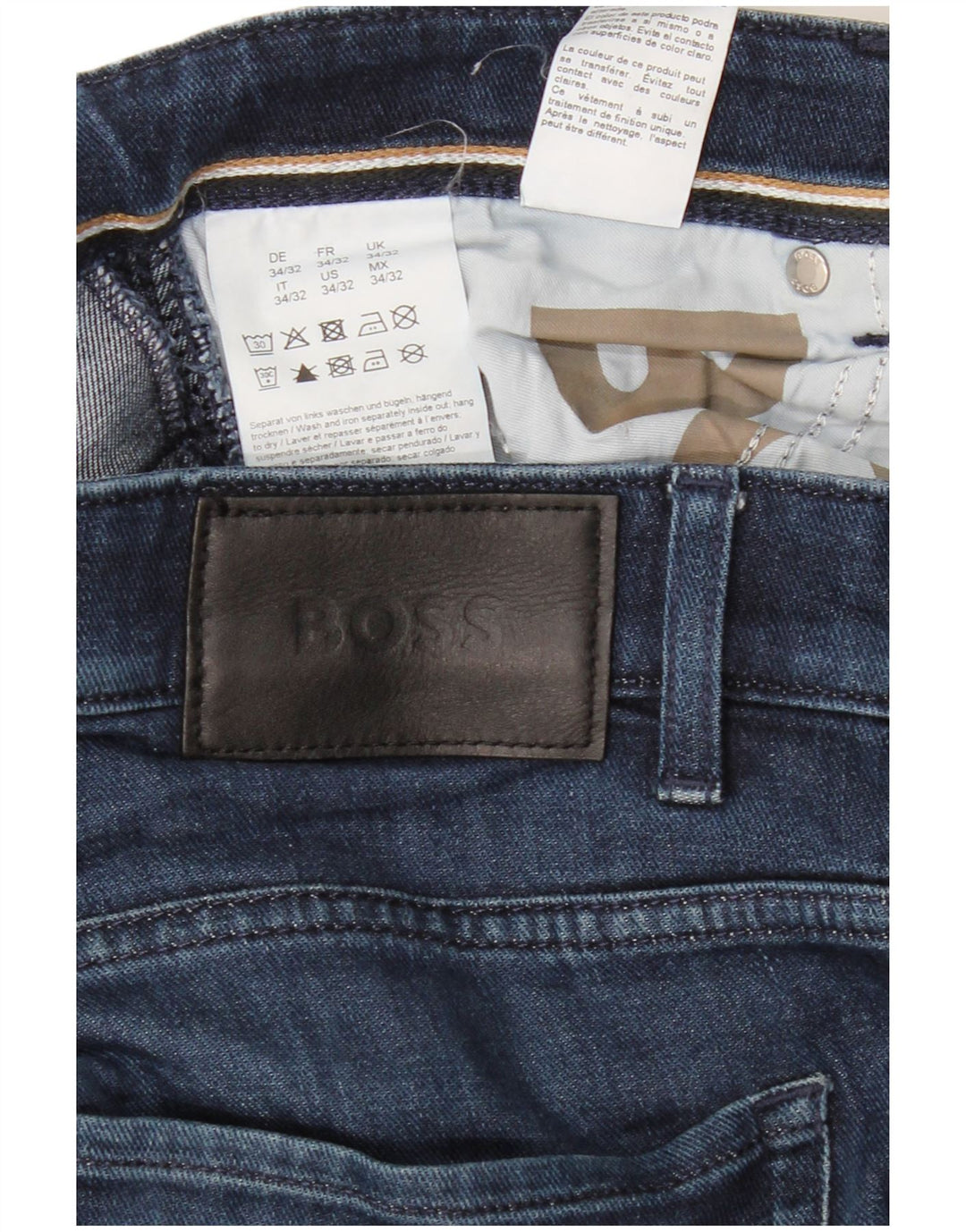 HUGO BOSS Vaqueros slim Delaware para hombre W34 L32 Algodón azul