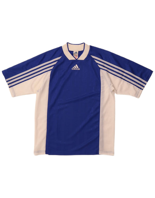 Adidas Hombre Camiseta Top Small Azul Colorblock Poliéster