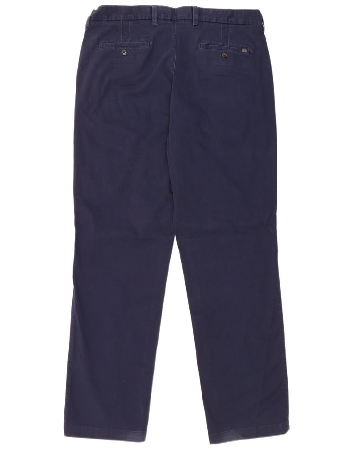 Marks & Spencer Pantalón chino azul Harbor para hombre W38 L33 Algodón azul marino