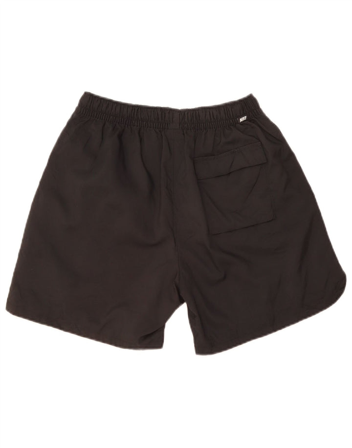NIKE Pantalones cortos deportivos para hombre, talla pequeña, poliéster negro