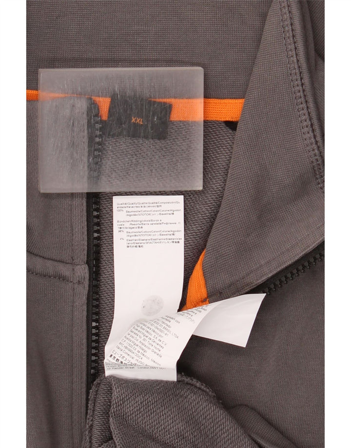 Hugo Boss - Chaqueta de chándal para hombre, talla 2XL, algodón gris