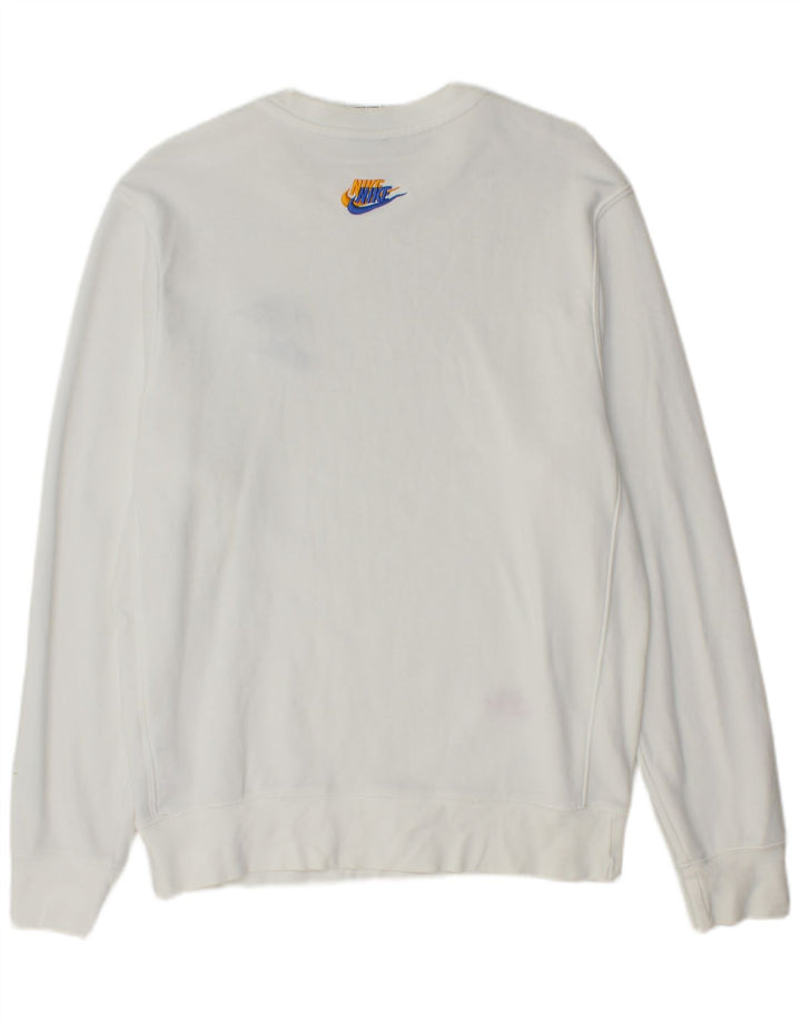 Nike Sudadera con gráfico para Hombre Jersey pequeño de algodón Blanco