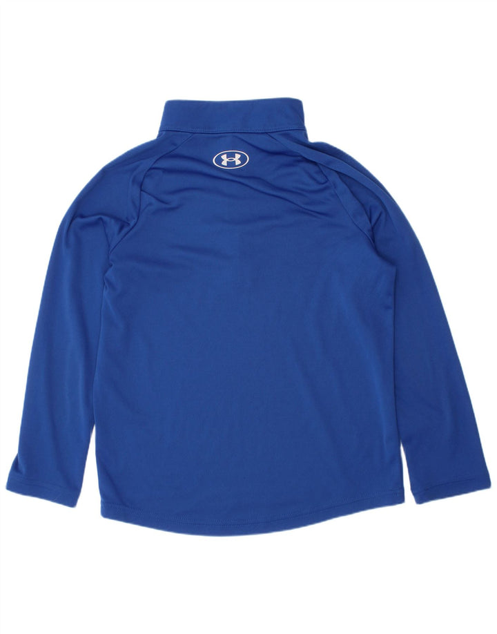 Under Armour Chándal con cremallera y cuello para niños, 6-7 años, XS, azul