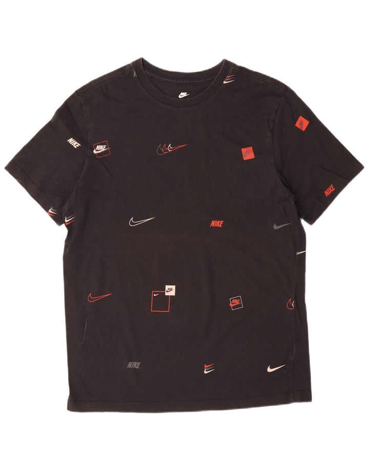 NIKE Camiseta gráfica para hombre, talla mediana, negra