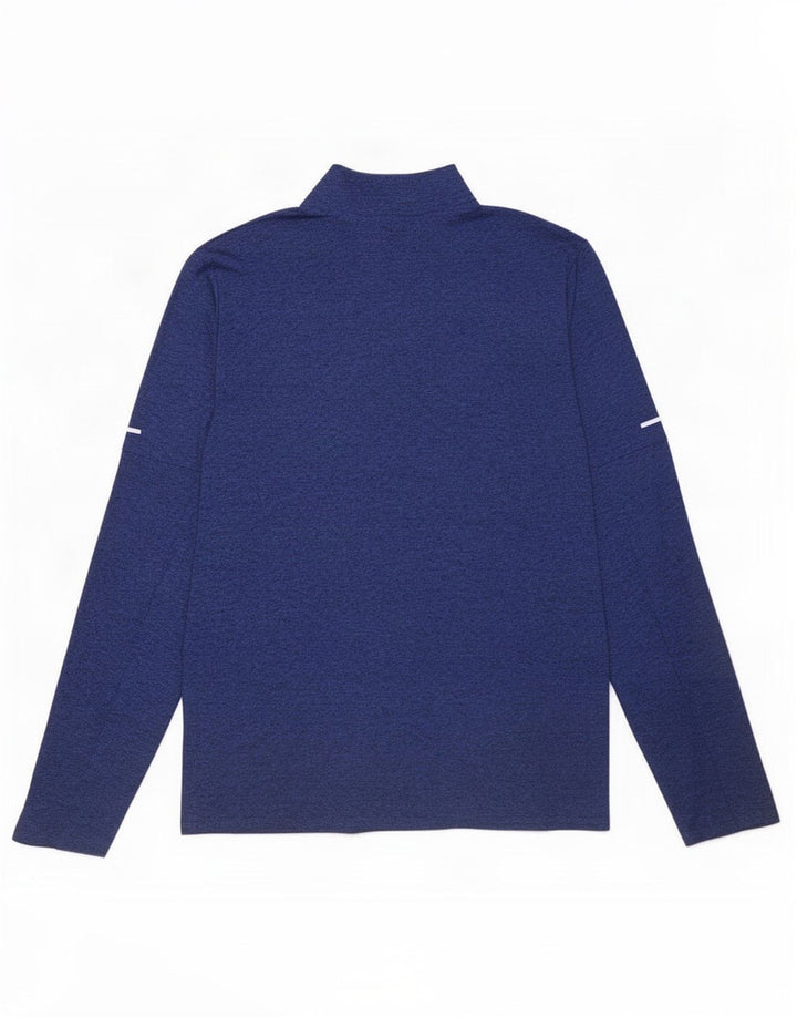 Nike Dri Fit - Chándal con cremallera y cuello para hombre, talla pequeña, color azul