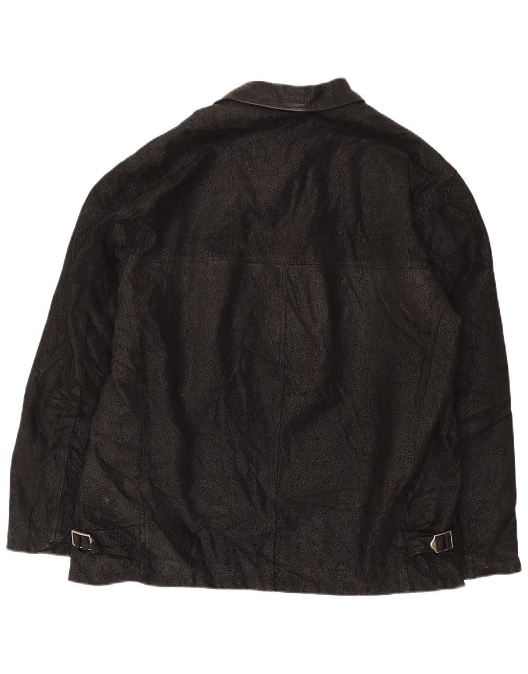 SAVE THE FOREST Chaqueta de cuero para hombre IT 54 2XL Cuero negro