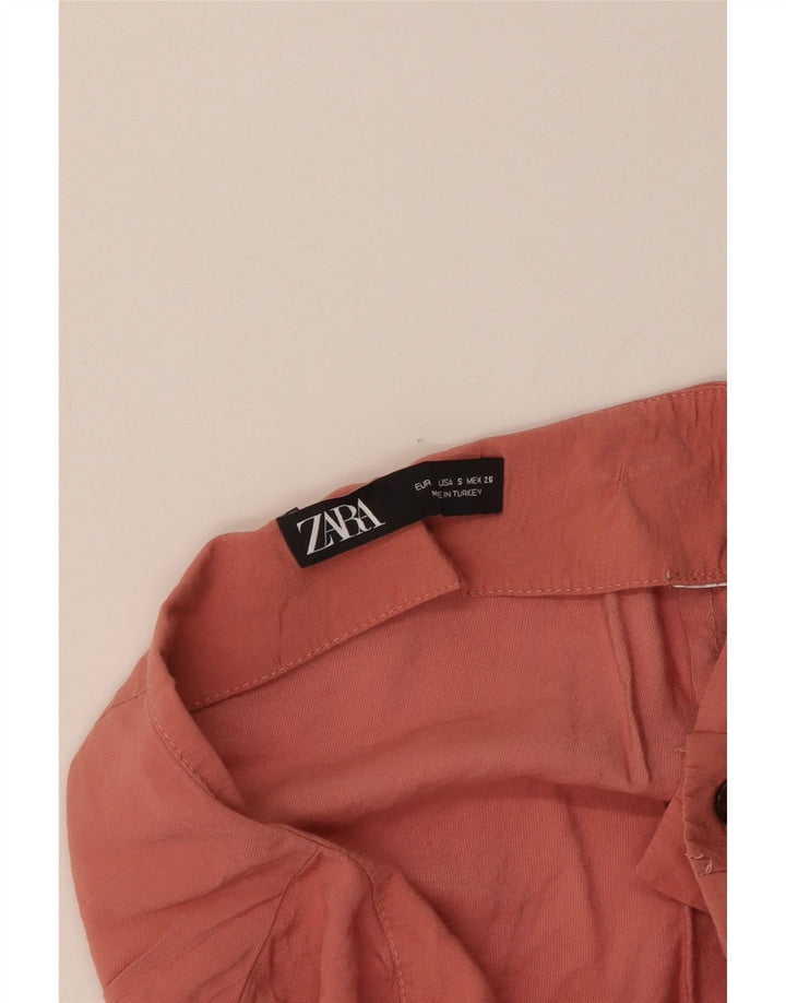 Zara Mujer Falda Pantalón UK 8 Small Rosa
