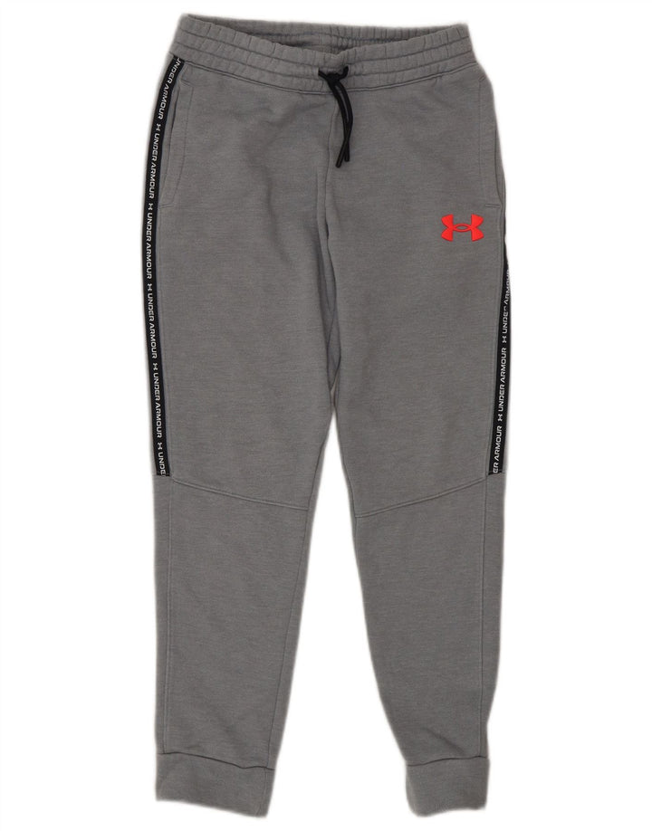 UNDER ARMOUR Pantalones de chándal con estampado gráfico para niñas 7-8 años Pequeño Gris