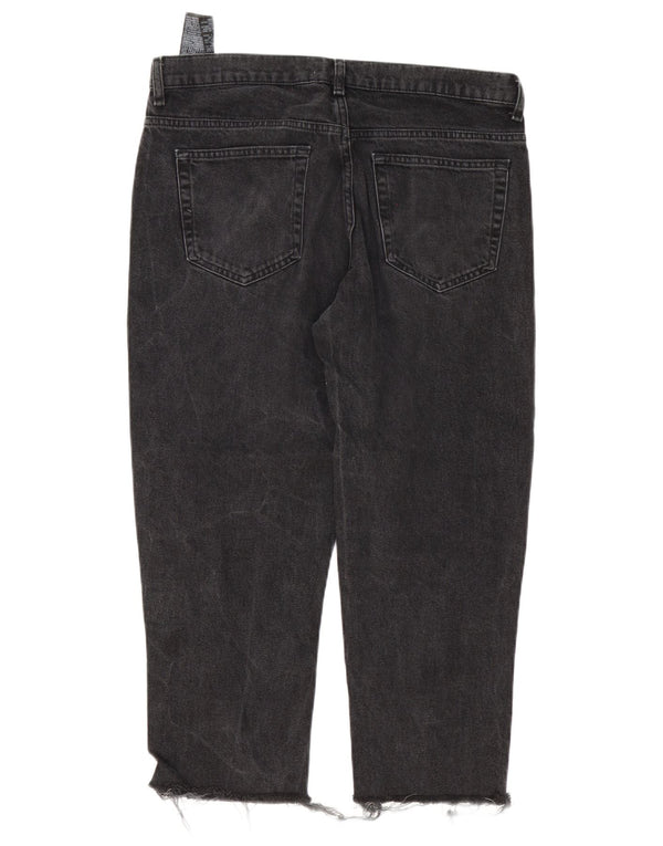 Zara Jeans recortados para hombre EU 44 Large W34 L25 Algodón negro