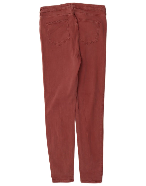 Vaqueros ajustados para mujer Fat Face UK 14 Large W30 L30 Algodón burdeos