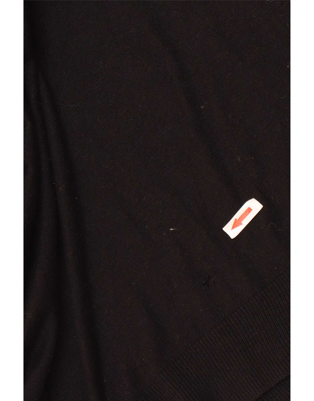 Suéter básico para mujer con cuello vuelto, talla 10, acrílico negro pequeño
