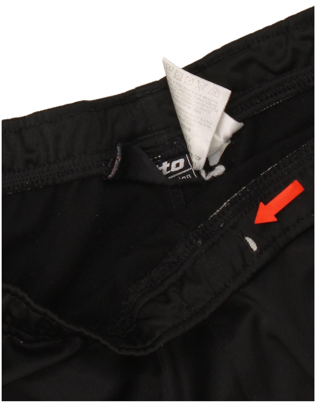 Lotto Pantalón Chándal Hombre XL Negro Poliéster
